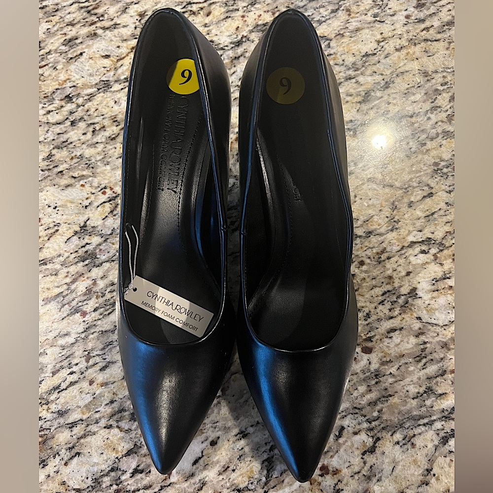 Cynthia Rowley black heels - NEW 9